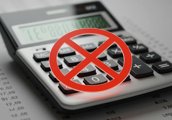 Biểu tượng cấm máy tính trên một chiếc máy tính cho bài thi Wonderlic