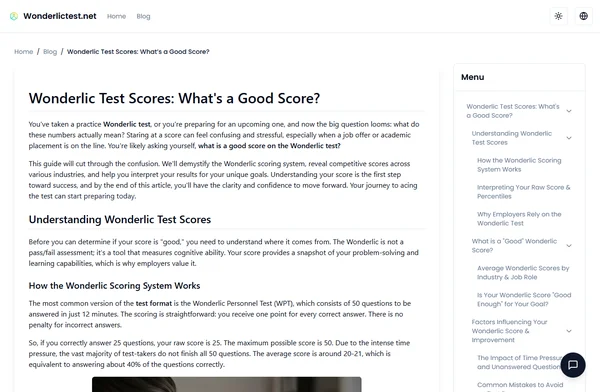Wonderlic Test Scores: What's a Good Score?